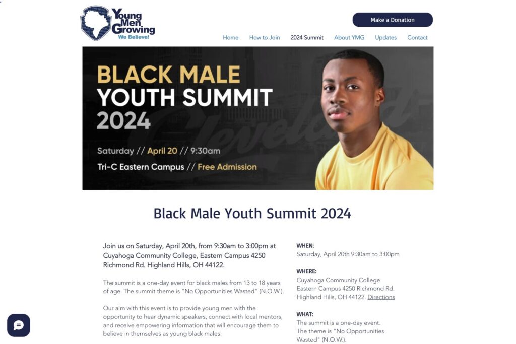 Black Male Youth Empowerment Summit 2024 Young Men Growing