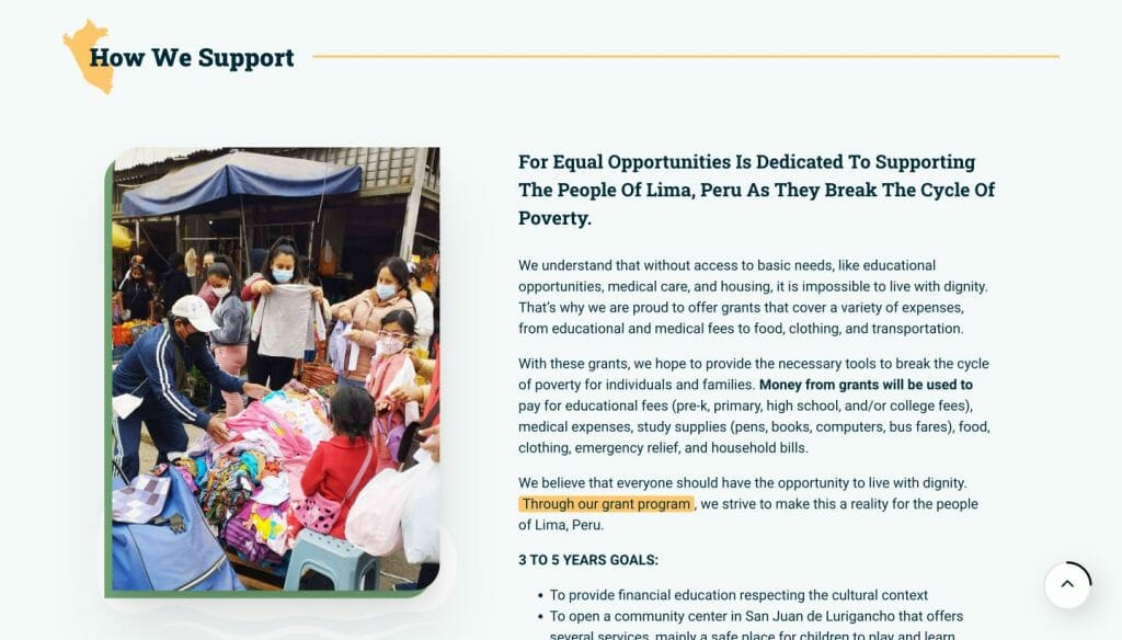 For equal opportunities